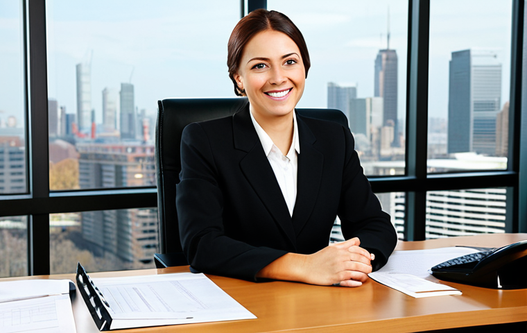 Professional Businesswoman**

"A professional businesswoman in a modest business suit, sitting at a desk in a modern office, fully clothed, appropriate attire, safe for work, perfect anatomy, natural proportions, professional photography, high quality, family-friendly. She has a warm, approachable smile. The office is bright and clean, with large windows overlooking a city skyline. Her desk has a computer, paperwork, and a cup of coffee. Soft, diffused lighting."

**