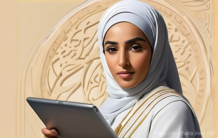 캐릭터디자인 자격증 시험 일정과 준비법 - **Prompt:** A highly skilled female character designer, of Arab descent, in her late 20s, intently s...