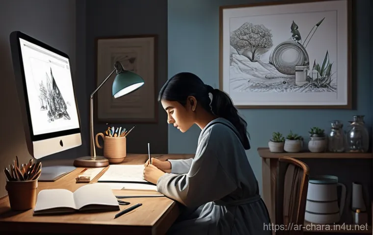 캐릭터디자인 자격증 취득 후 직무 변화 경험 - **Prompt 1: The Awakening of Passion**
"A split image depicting a young adult, gender-neutral, e... 캐릭터디자인 자격증 취득 후 직무 변화 경험 - **Prompt 1: The Awakening of Passion**
"A split image depicting a young adult, gender-neutral, e...