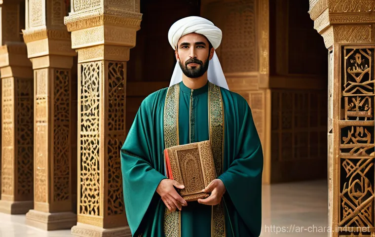캐릭터디자인에서 컬러 팔레트 만들기 - **A wise and noble male character embodying Arabic and Islamic cultural values.**
    A dignified, w...