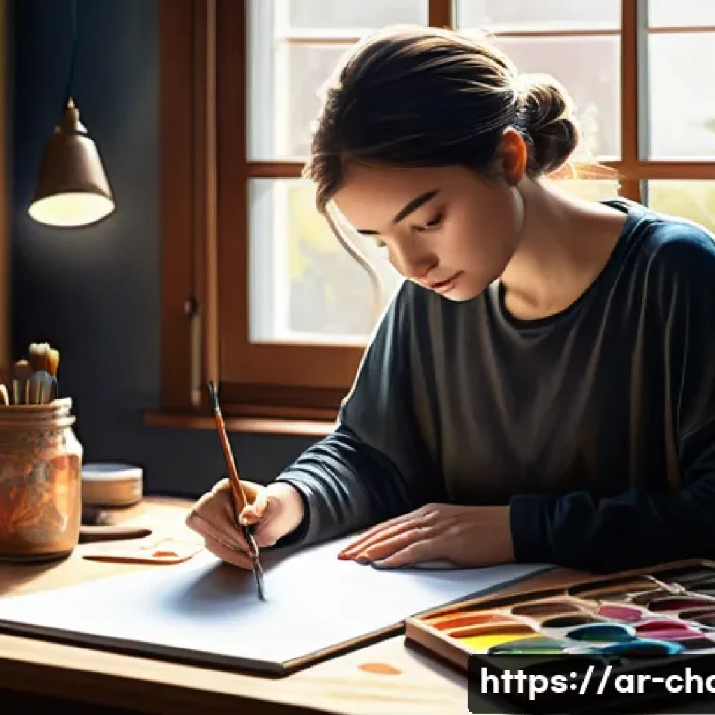 캐릭터디자인 업계 리더로 성장하는 비결 - **Prompt 1: The Dedicated Artisan of Digital and Traditional Art**
A highly detailed, realistic ...